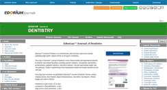 Desktop Screenshot of edoriumjournalofdentistry.com